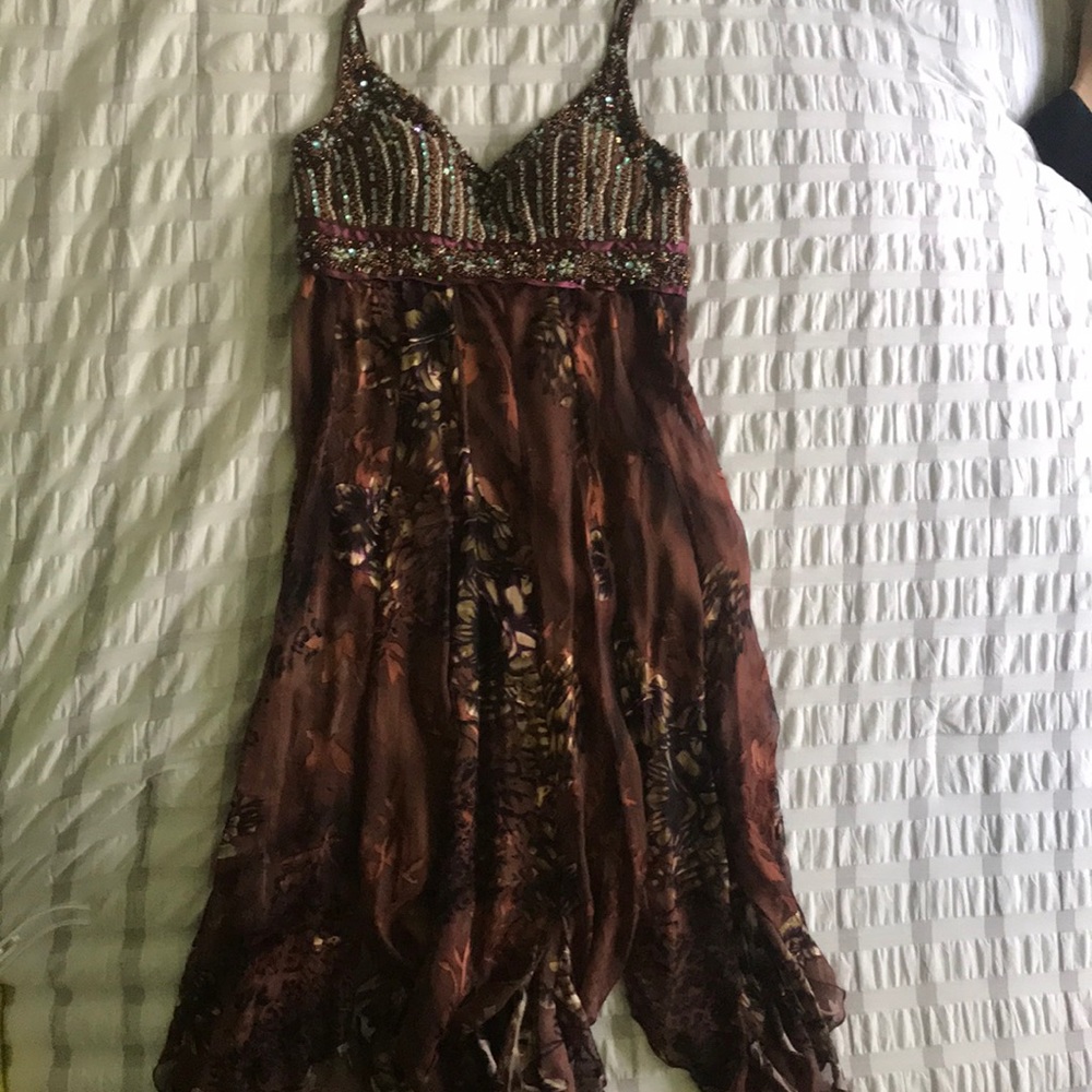 100% silk Casual Dress